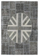 Rug N Carpet - Hand-knotted Turkish 5' 7'' x 8' 2'' Flag Patchwork Rug