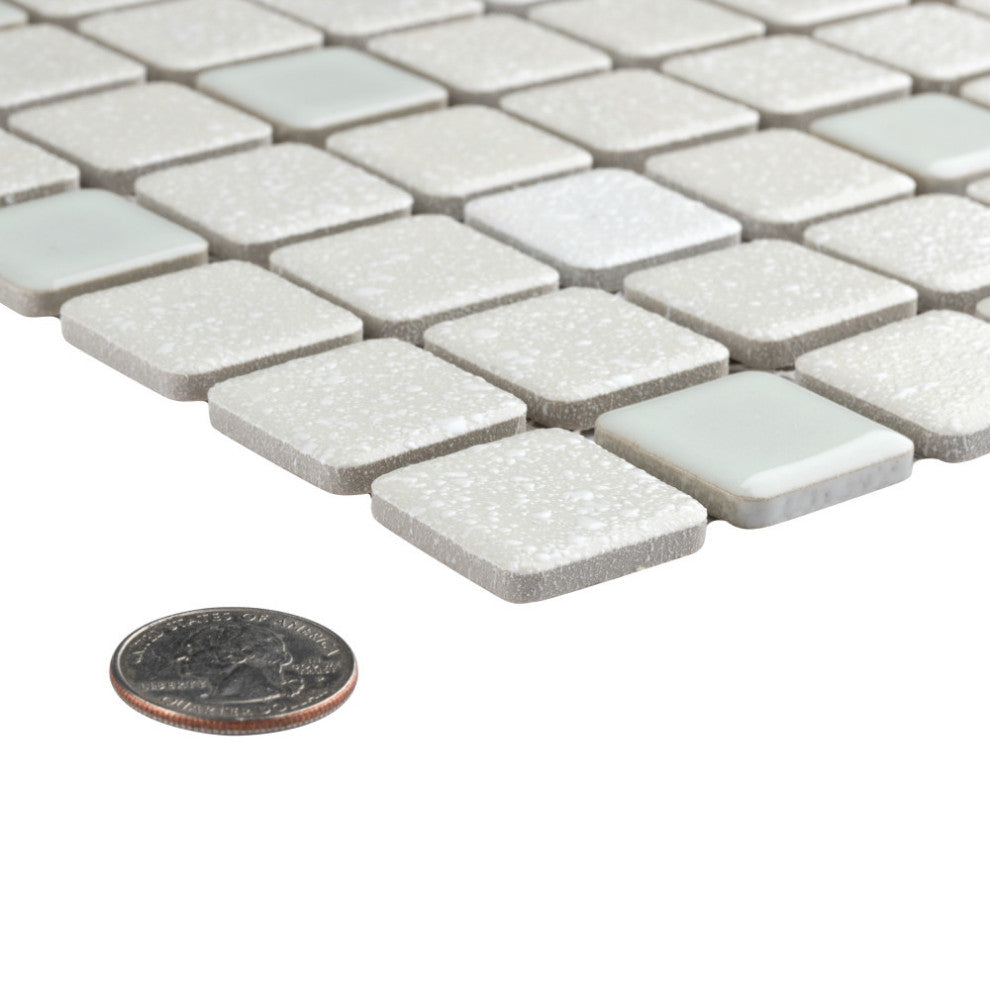 Crystalline Square Pistachio Porcelain Floor and Wall Tile