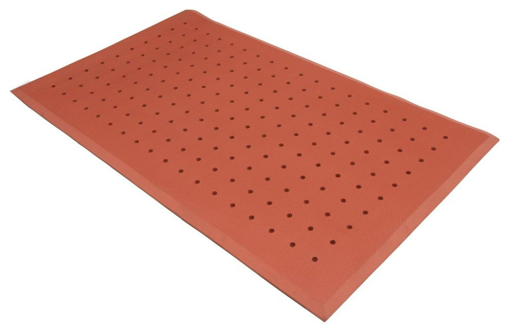 Rubber-Cal Soft Cloud Drainage Anti-Fatigue Mat 3/4" Thick, 3'x5' Black