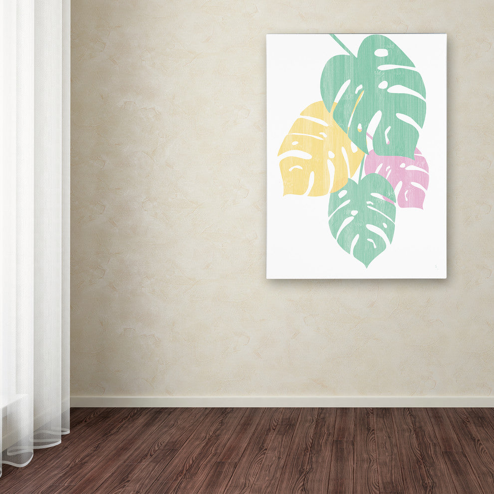 "Monstera IV Bright on White" by Sarah Adams, Canvas Art, 24"x18"