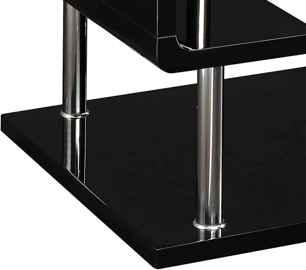 Benzara BM123100 Ninove Contemporary Style End Table, Black