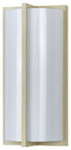 Benzara BM220706 Cylindrical Shaped PLC Wall Lamp, 3D Design Trim, S/4, White