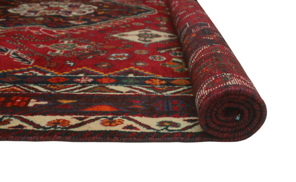 Fine Vintage Distressed Brylee Red Rug