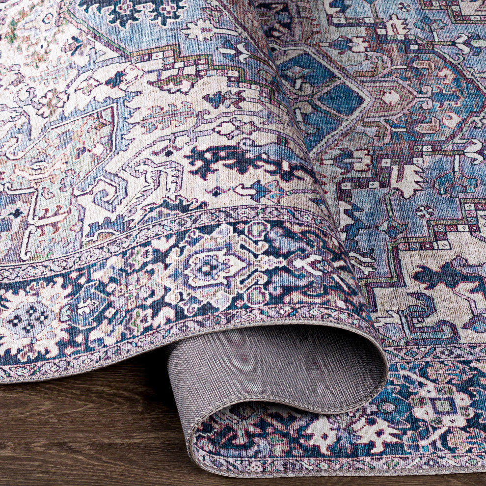 Iris IRS-2362 Traditional Blue 3'6"x5'6" Area Rug