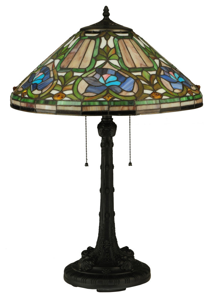 Meyda lighting 124816 26.5"H Tiffany Floral Table Lamp