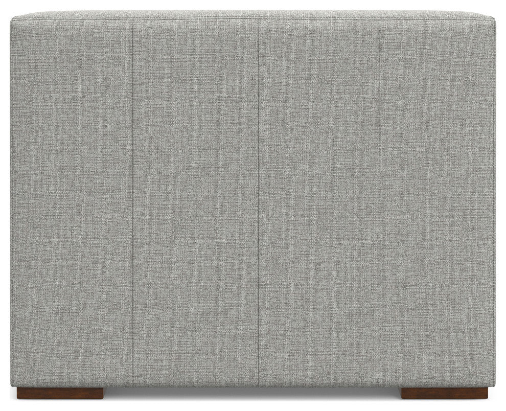 Rex Center Armless Sofa Module in Tightly Woven Performance Fabric