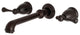 Kingston Brass Two-Handle Wall Mount Tub Faucet, Oil Rubbed Bronze