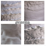 Ruffle Ceramic Decorative Vase