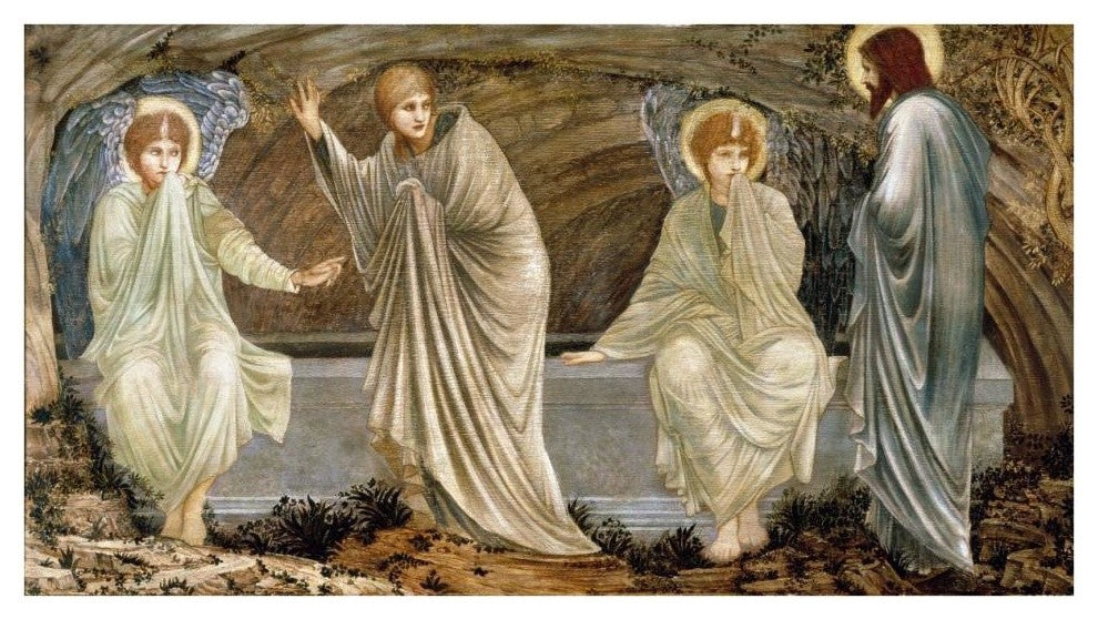 "The Morning of the Resurrection" Print by Sir Edward Burne-Jones, 38"x22"