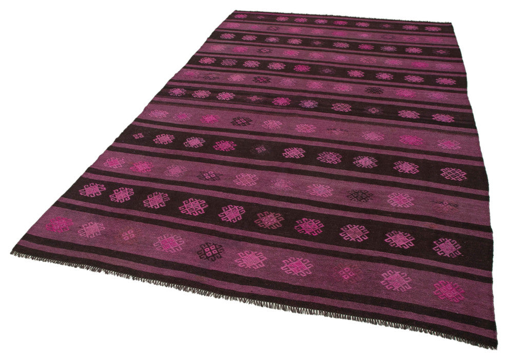 Rug N Carpet - Handwoven Anatolian 6' 1'' x 9' 10'' Tribal Wool Kilim Rug
