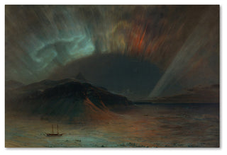 Church 'Aurora Borealis' Canvas Art, 32 x 22