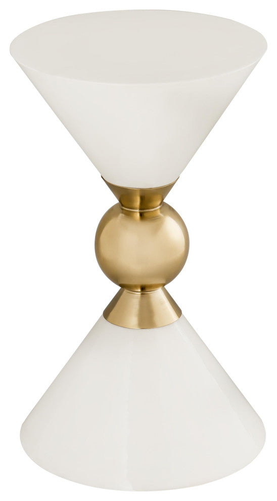 Balhi White Side Table