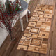 Well Woven Brooklyn Victoria Brown Beige Modern Squares Geo Runner Rug