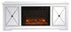Elegant MF60160AW-F1 Modern 60" Mirrored Tv Stand
