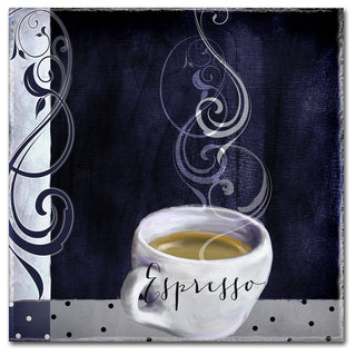 Color Bakery 'Cafe Blue IV' Canvas Art, 14"x14"