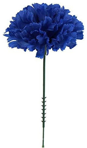 100 Violet Silk Carnations: 3.5" Flowers, 5" Stem for Wedding Decor, Royal