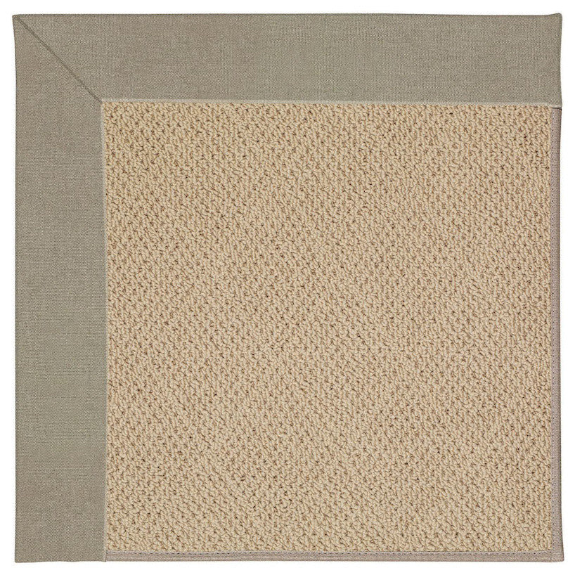Zoe-Cane Wicker Machine Tufted Rectangle Rug, Buff, 2''x3''