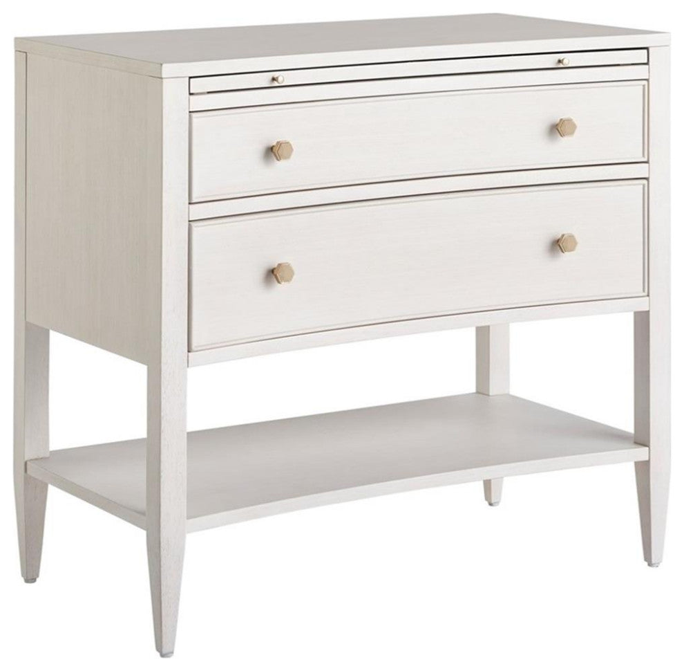 Miranda Kerr by Universal Furniture Chelsea Wood Nightstand, White