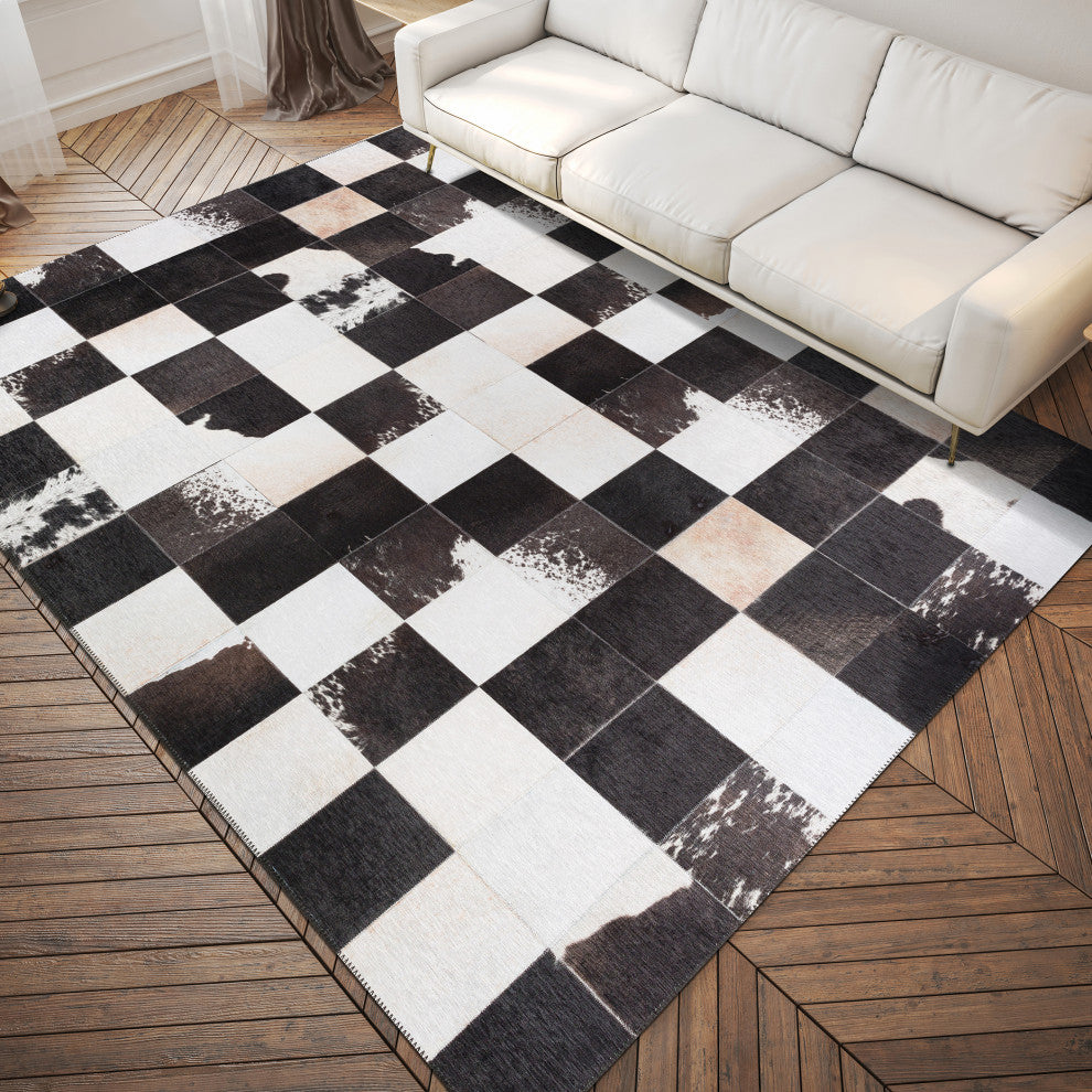 Indoor/Outdoor Stetson SS10 Midnight Machine Washable 3' x 5' Rug