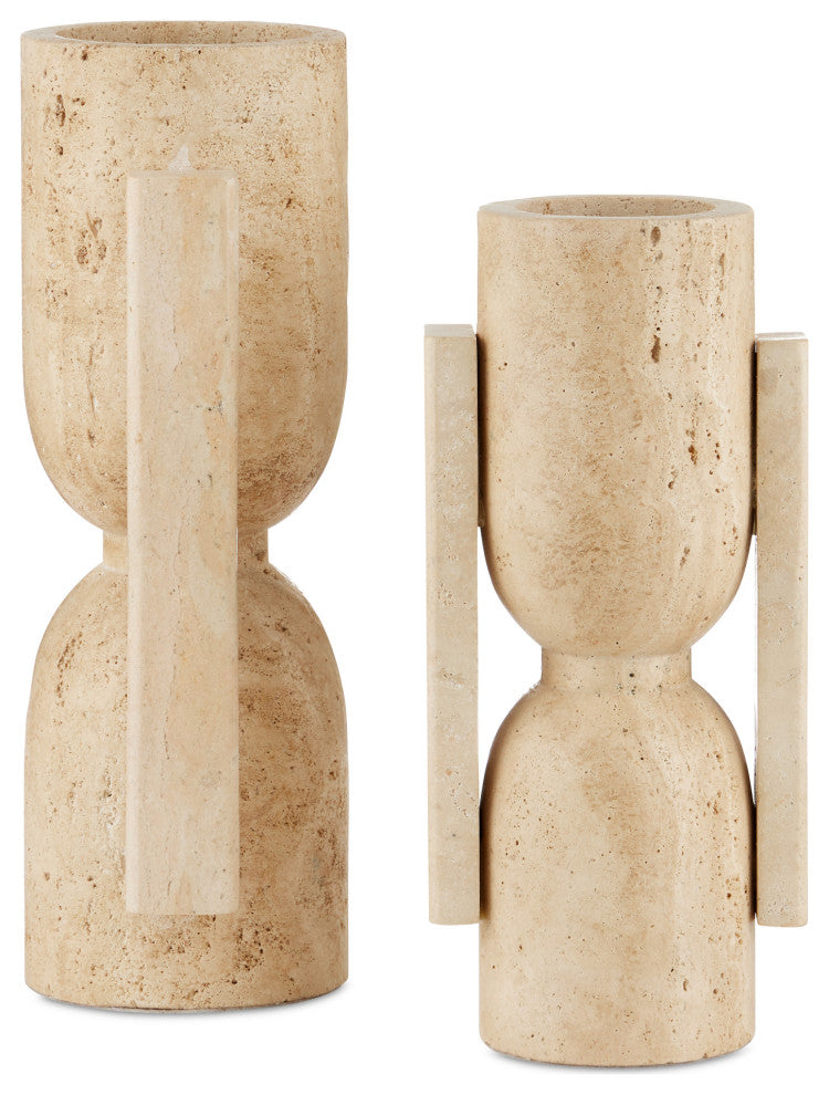 Stone Vase, Face to Face, 2-Piece Set