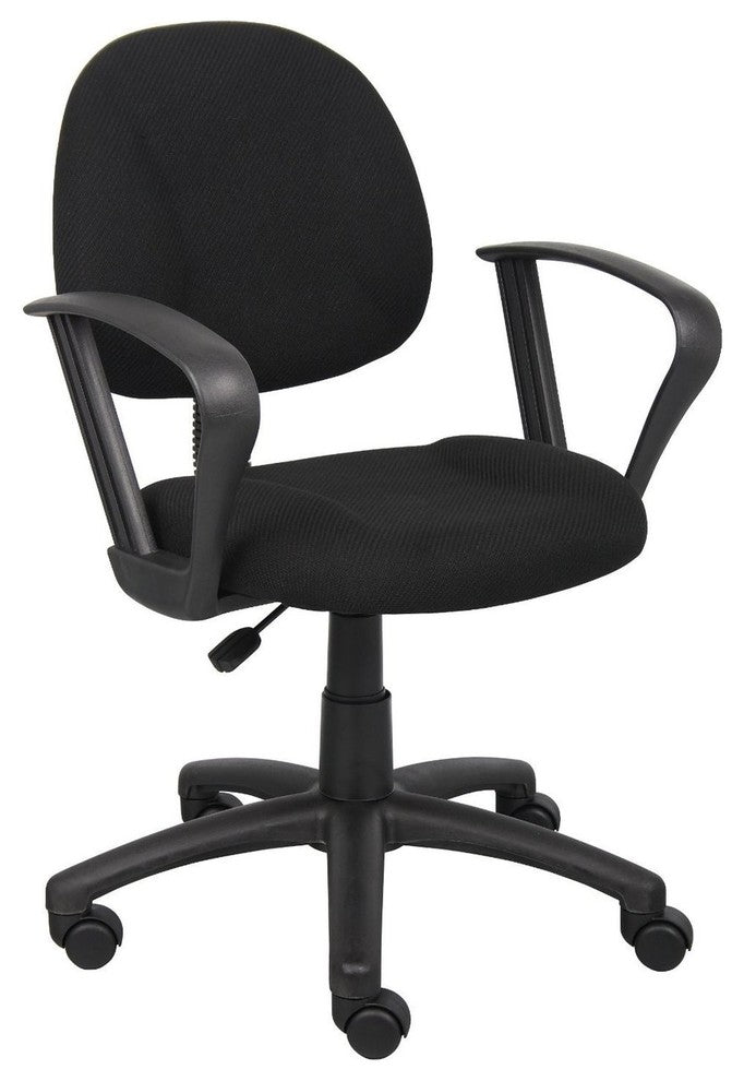 Occ Posture Task Chair Black Computer Desk Chair Loop Arms