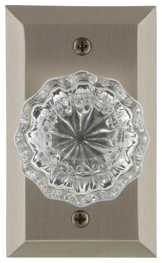 Nostalgic Warehouse STUCRY_SD_NK Crystal Solid Brass Single Dummy - Antique