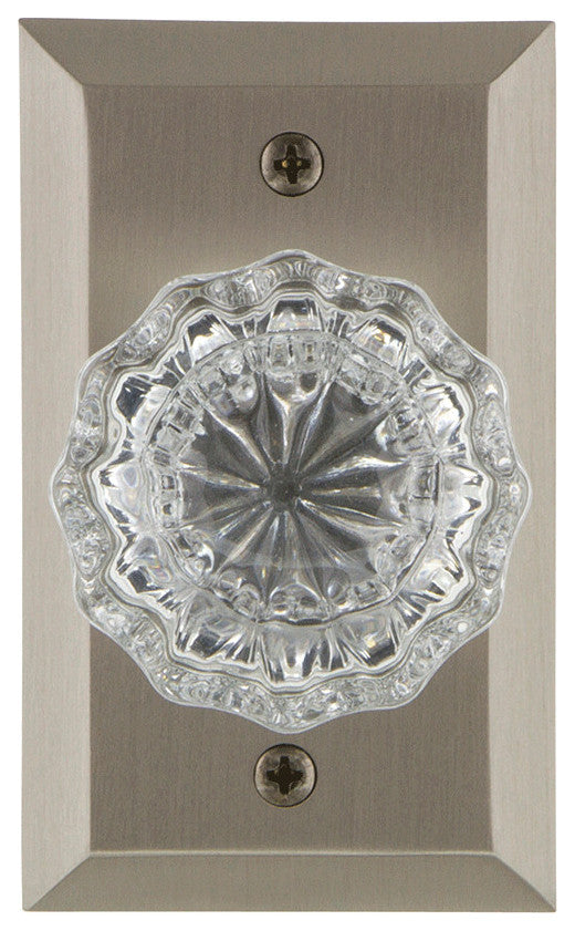 Nostalgic Warehouse STUCRY_SD_NK Crystal Solid Brass Single Dummy - Antique