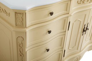 Bathroom Vanity, Light Antique Beige, 60", Single Sink