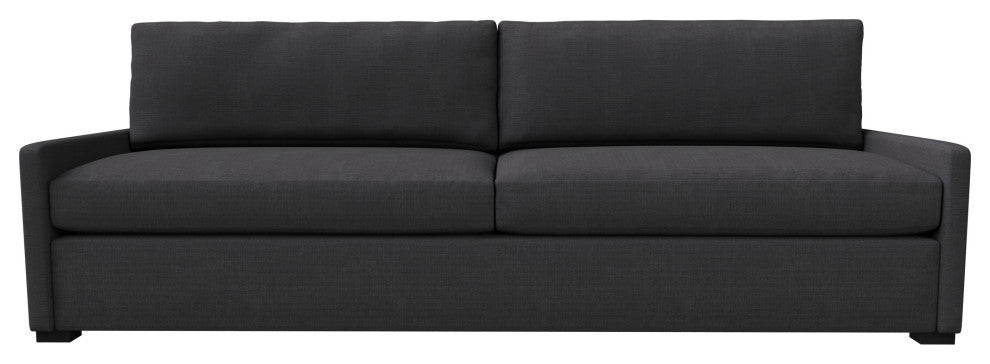 Nativa Interiors Kimpton Sofa 101", Charcoal, Depth: Classic