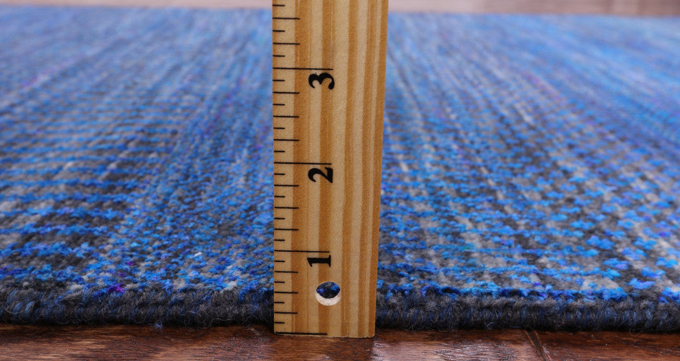 Super Savannah Gabbeh Hand Knotted Wool and Silk Runner Rug 2' 7" X 13' 5" Q6128