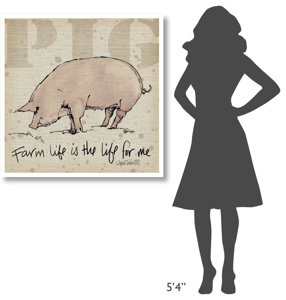 "Farm Life II" Digital Paper Print by Anne Tavoletti, 38"x38"