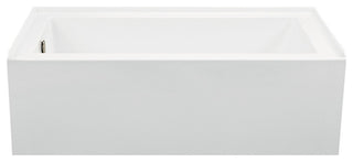 Integral Skirted Left-Hand Drain Whirlpool Bath White 59.5x32x16