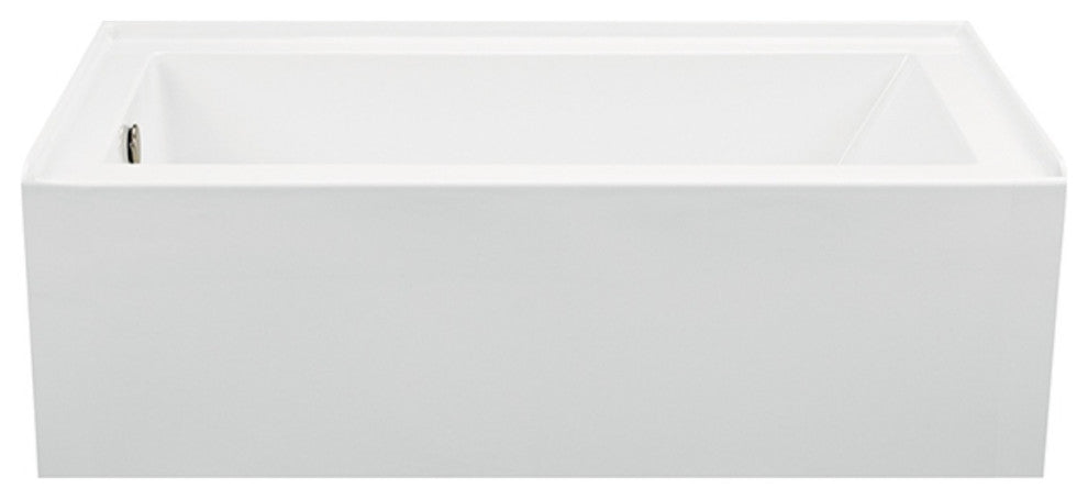 Integral Skirted Left-Hand Drain Whirlpool Bath White 59.5x32x16