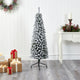 5' Flocked Pencil Artificial Christmas Tree With 318 Bendable Branches