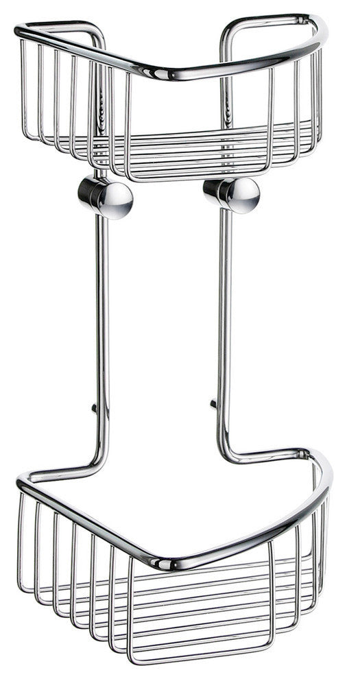 Sideline Basic Corner Soap Basket, Double Polished Chrome