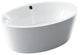 67" Acrylic Roll-Top Flatbottom Non-Whirlpool Bathtub, White