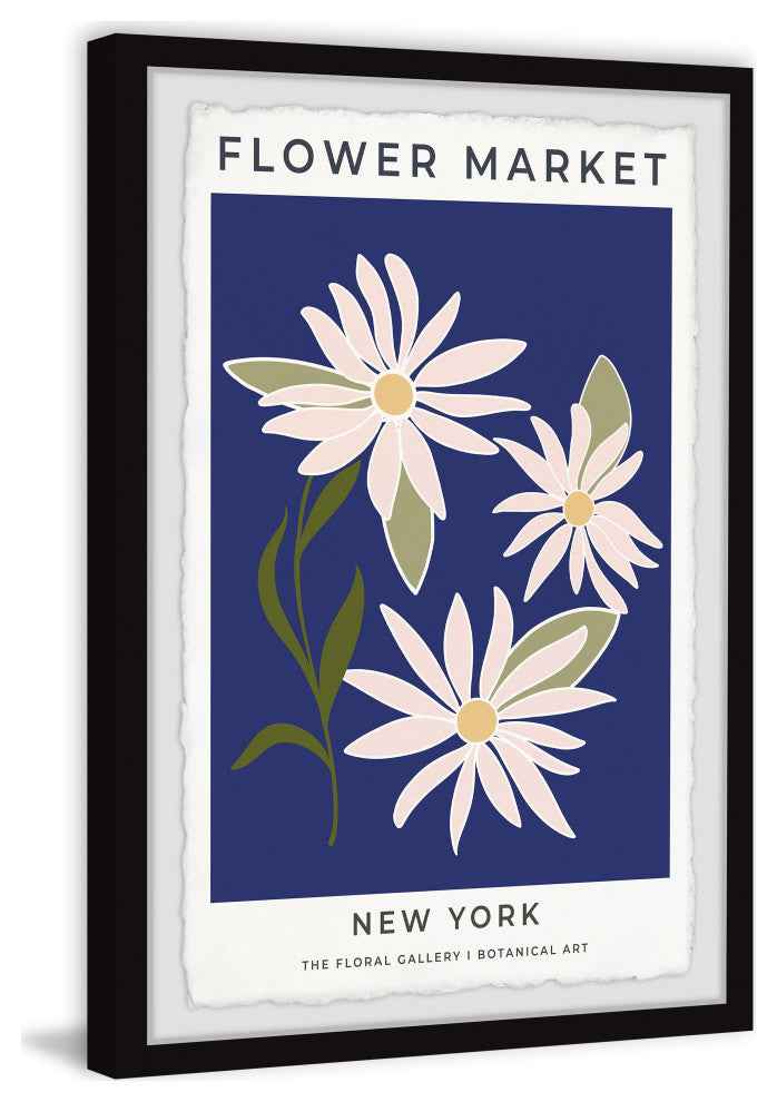 "Flower Market New York" Framed Painting Print, 8x12