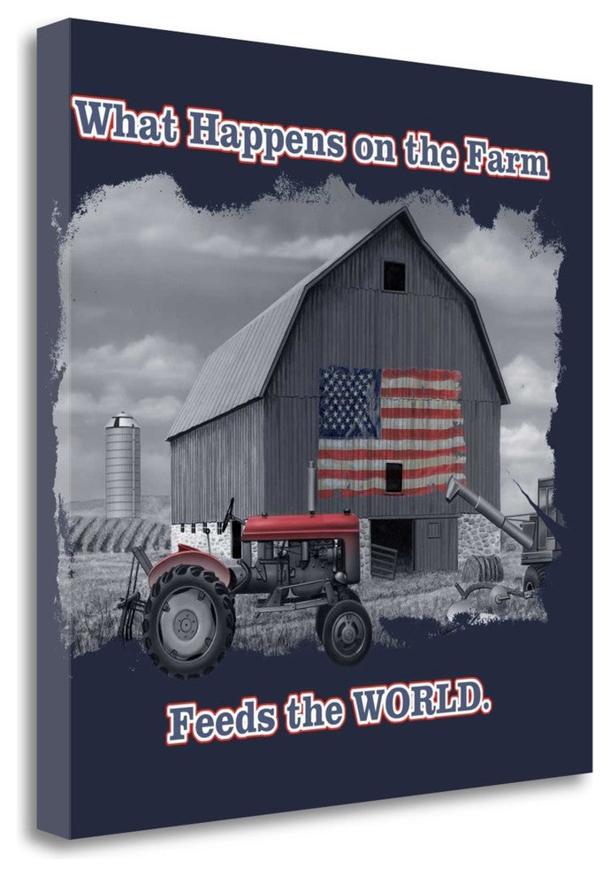 "Feed The World" By Jim Baldwin, Giclee Print on Gallery Wrap Canvas