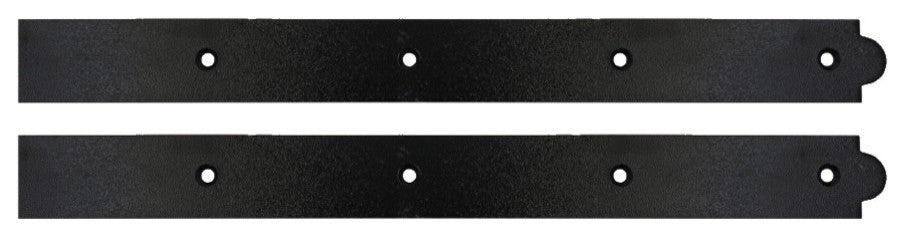 Traditional Hinge Fronts,Pair, Black, 12"