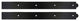 Traditional Hinge Fronts,Pair, Black, 12"
