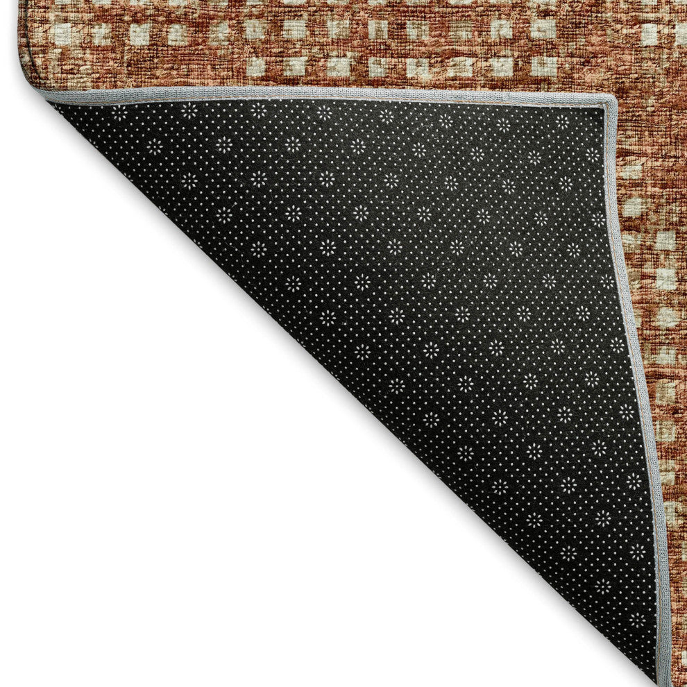 Premium Machine Washable Mayfield AMF33 Paprika 8' x 10' Rug