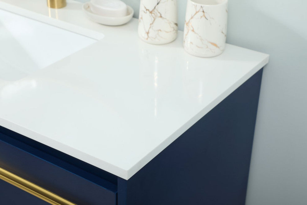 Sue 40" Single Bathroom Vanity, Blue