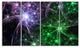 Green Purple Colorful Fireworks, Abstract Art on Canvas, 48"x28", 4 Panels