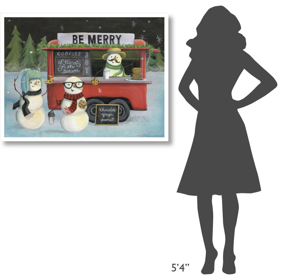 "Christmas on Wheels III" Digital Paper Print by Mary Urban, 42"x32"