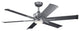 60" Szeplo II LED Fan, Weathered Steel Powder Coat