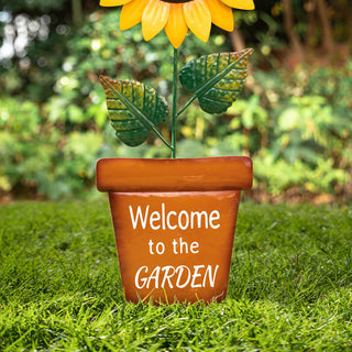 36''H "Welcome to the Garden" Yardstake