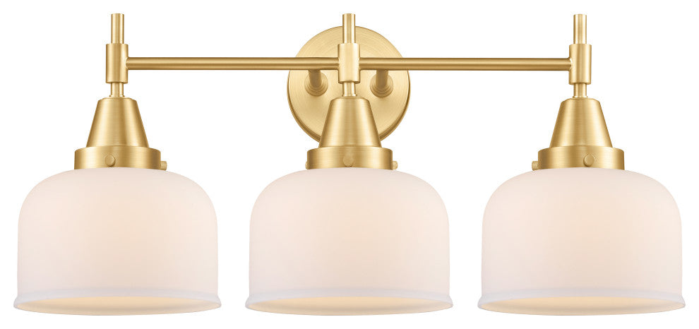 Innovations 447-3W-SG-G71 3-Light Bath Vanity Light, Satin Gold
