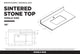 Opulence Bath Vanity, Walnut Ebony, 36", Chrome Hardware, White Carrara Top