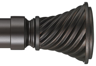 Deco-Traverse Rod 2 With Elfin Finial, Maroon, 108