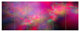 Perfect Red Starry Sky, Abstract Canvas Art Print, 70"x28", 6 Panels